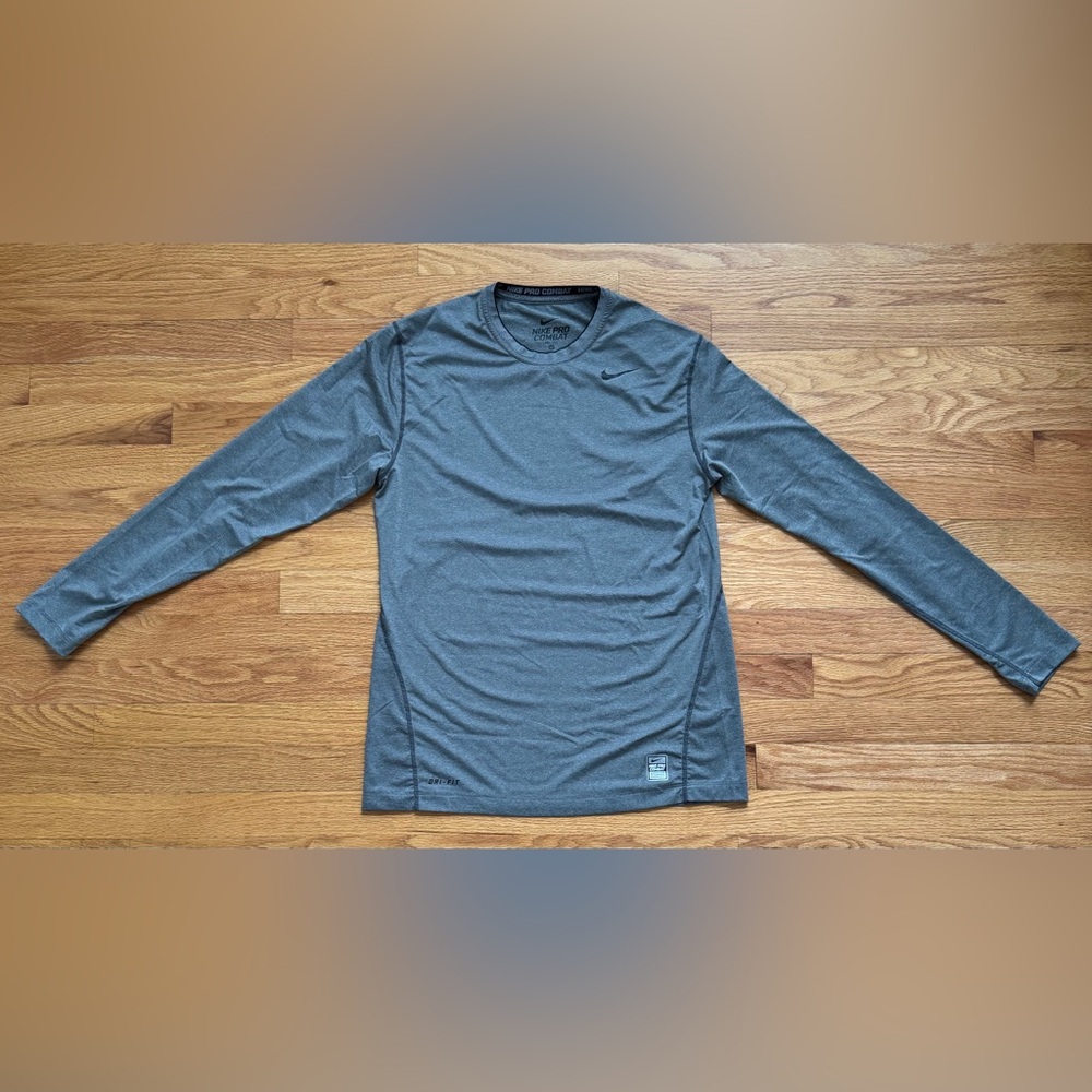 Men's Nike Pro Combat Dri-Fit Long Sleeve Shirt - Medium